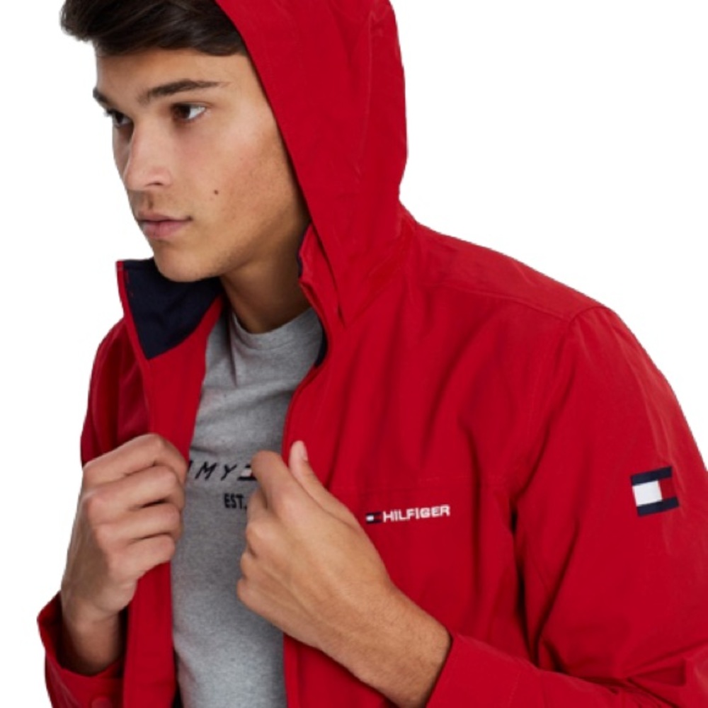 Tommy Hilfiger Jacket with hidden Hood Sz XL
